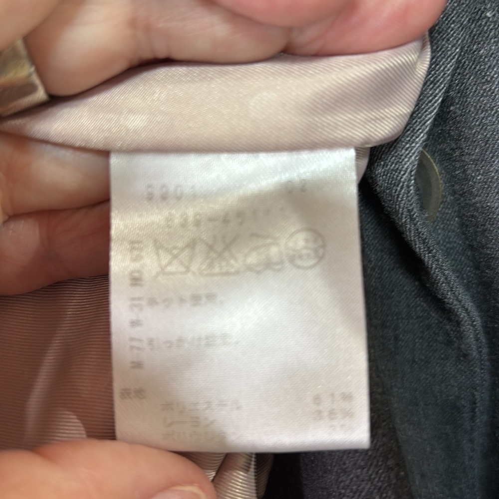 Minimum Gray, Single Button Blazer With Lace Trim… - image 7